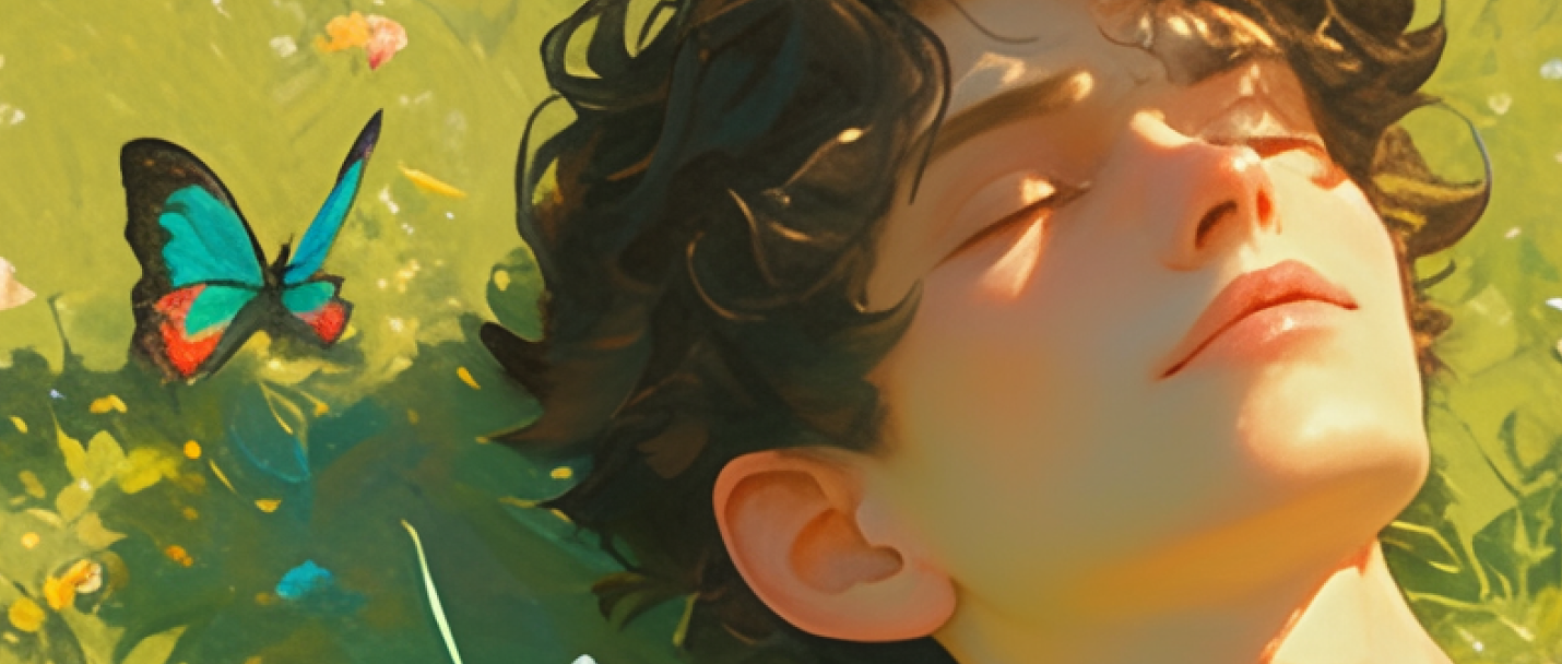 ねてる男性イラスト